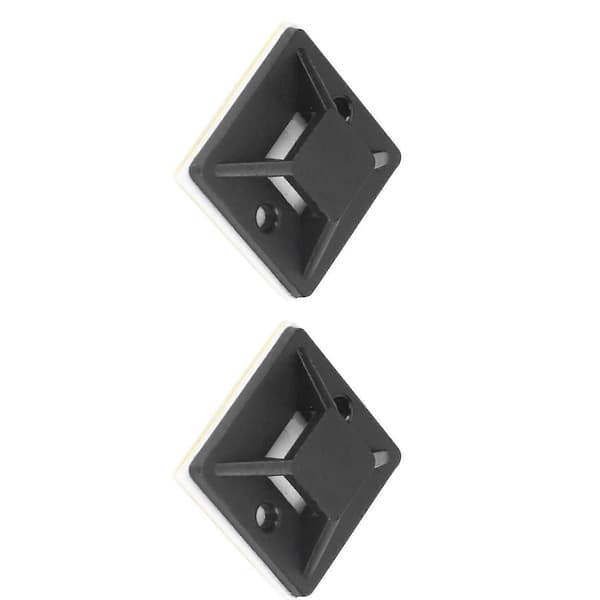 100 stk. Selvklæbende Kabelbinder Montering Base Holder 20 X 20 X 6mm