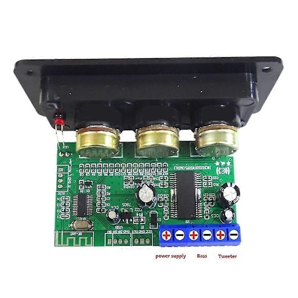 Bluetooth 5.0 Forstærker Strøm Audio Board 30w Mono Trin Effektforstærker Board, U Disk Decoder, med