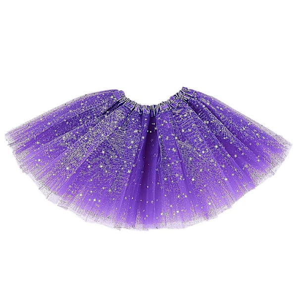 Kläder Paljetter Underkjol Balett Fluffig Tutu Lila