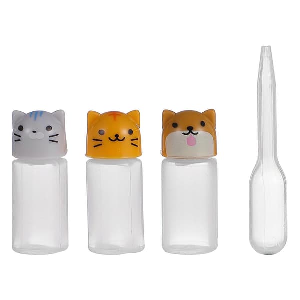 1 Set Liten Såsflaska Plast Förvaringsflaskor Tom Flaska (Blandade Färger)
