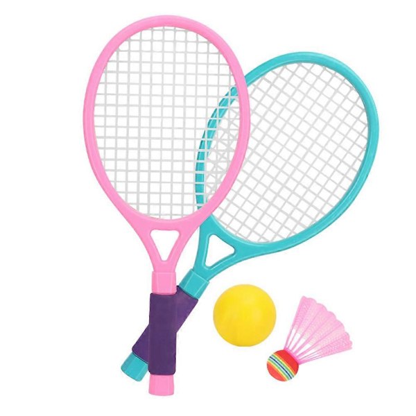 1 Set Utomhus Badmintonracketar med Bollar Badmintonleksaker för Vuxna Barn