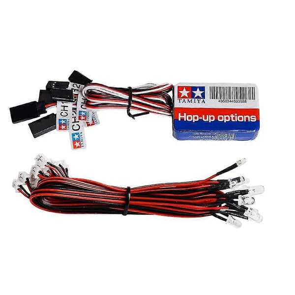 12 LED Lys Styringsbremsesystem Belysningssæt til TAMIYA 1/8 1/10 RC Lastbil