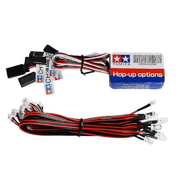 12 LED-valon ohjaus- ja jarrujärjestelmän valaistussarja TAMIYA 1/8 1/10 RC-kuorma-autoon