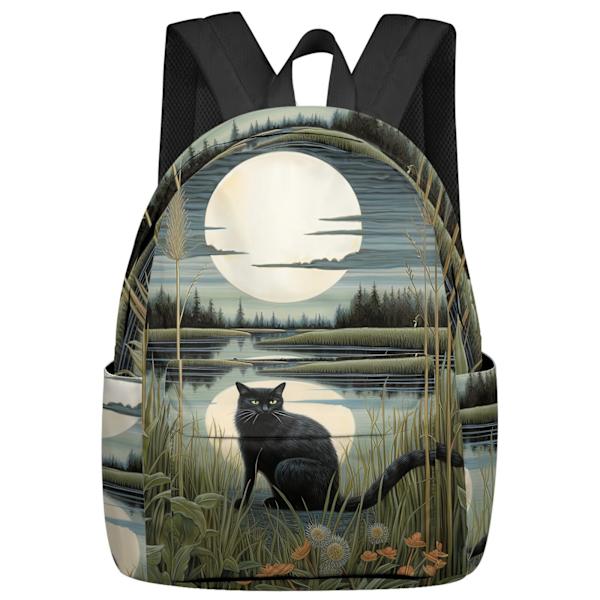Animal Cartoon Cat Feminina Ryggsäckar Tonåringar Student Skolväskor Laptop Anpassad Ryggsäck För Män Kvinnor Kvinnlig Resa style 8
