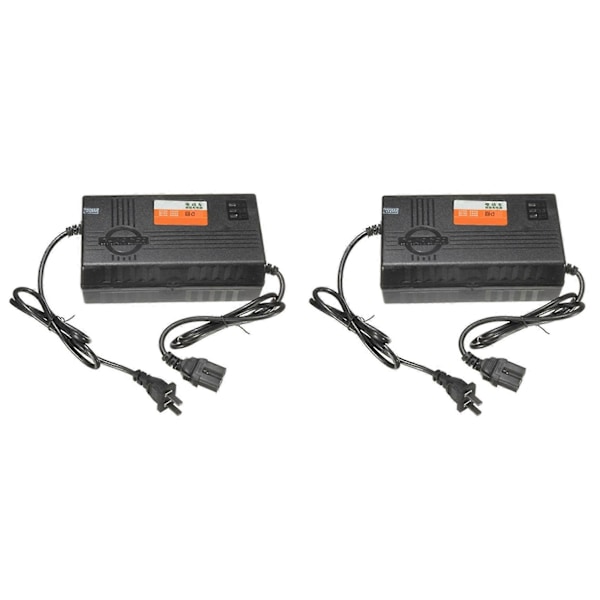 2x 72V 20Ah Motorsykkel Batterilader 6 LED-display For Scooter Hjul Blysyrebatteri Elektrisk B