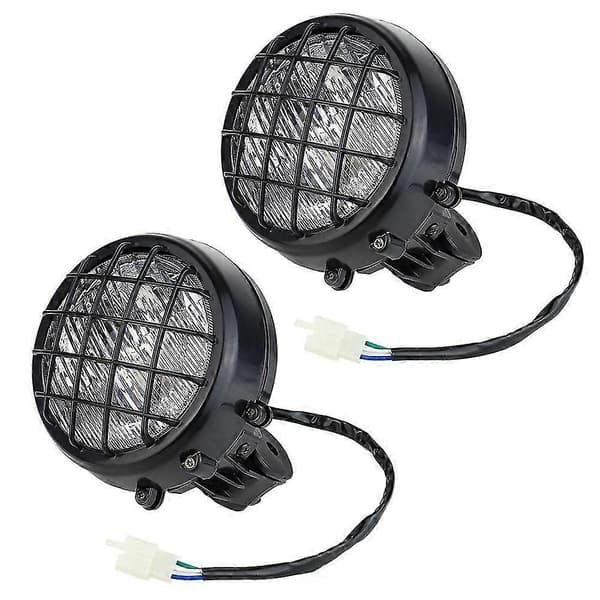 2 stk. frontlykter for Banshee 1987-2006 Linse Pære Lampe Grill Warrior Frontlykter Montering Linse Pærer Li