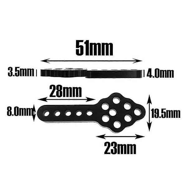 För Axial Scx10 90046 D90 D Rc Crawler Bil Metallfäste Justerbar H D, röd