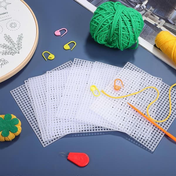 12 st Mesh Canvas Ark Broderi Mesh Ark Korsstygn Ark Hantverk Sticknings Ark