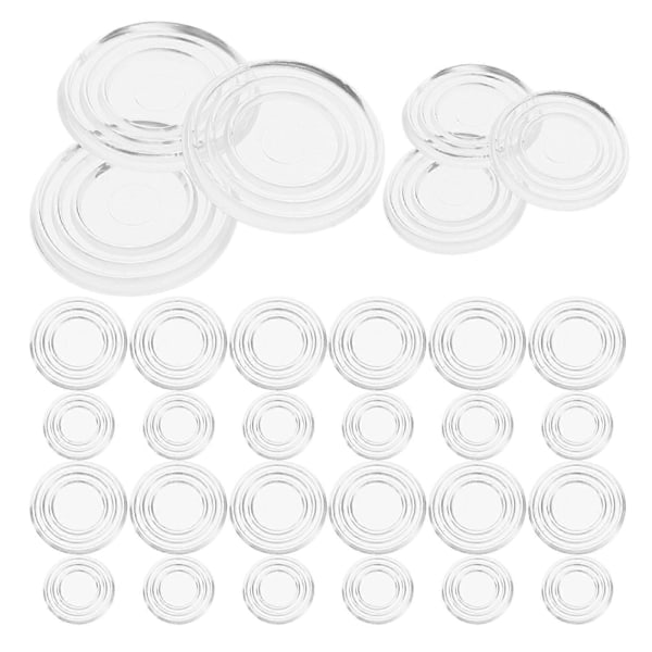 40 stk. Bumpers Glas Beskyttelsespuder Glasbordplade Bumpers Ikke-klæbende Bumpers