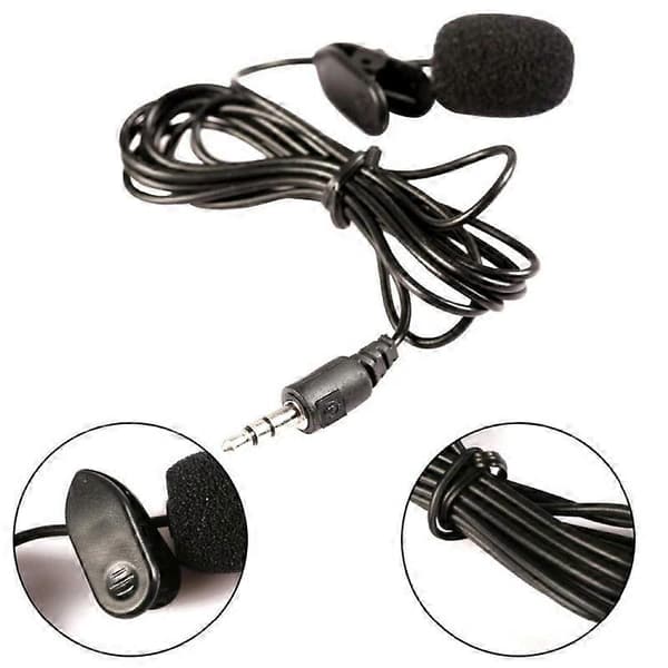 3,5 mm Slipsmikrofon Handsfree Trådbunden Lavalier Mikrofon för PC Högtalare