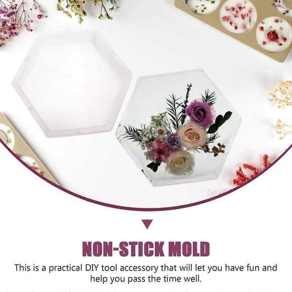 Hexagon Silikoneform DIY Silikoneform Hexagon Prøve Cube Silikoneform