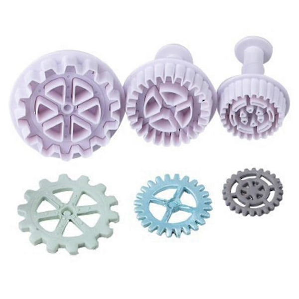Plast Tannhjul Pepperkakeformer Steampunk Fondantformer Tannhjul Form Fondant Kakeformer