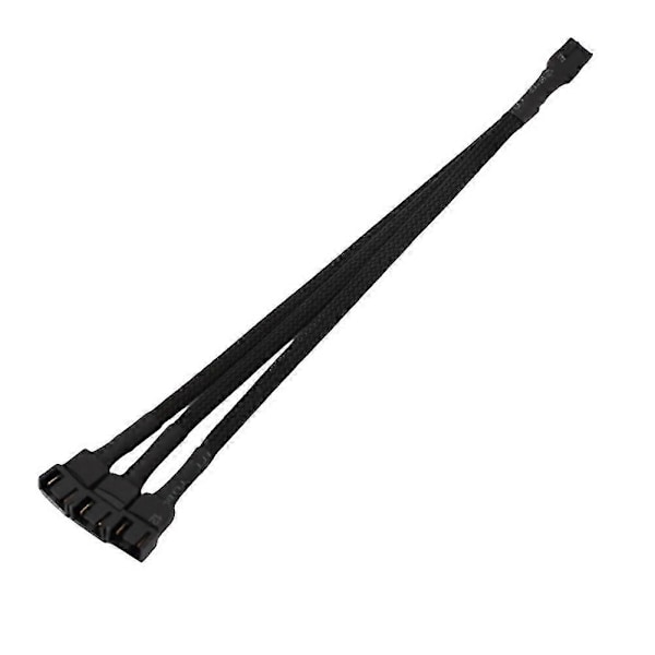 10 Stykker 1 Punkt 3 4-pin Forlængerkabel Pwm Køleventilator Hub Hub Bundkort Adapterkabel 27cm