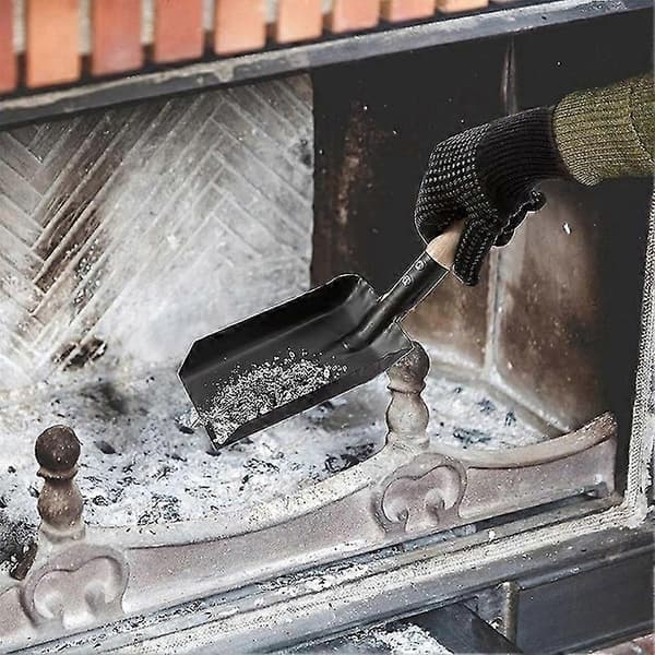 Eldstad Askspade och Borstset, Spade och Härdborste, Eldstad Spade och Borste Härd Städ Tillbehör Set