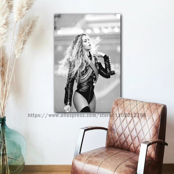 Beyoncé Affischdekoration Canvasaffisch Rum Bar Cafédekoration style 7 50x75cm No Frame