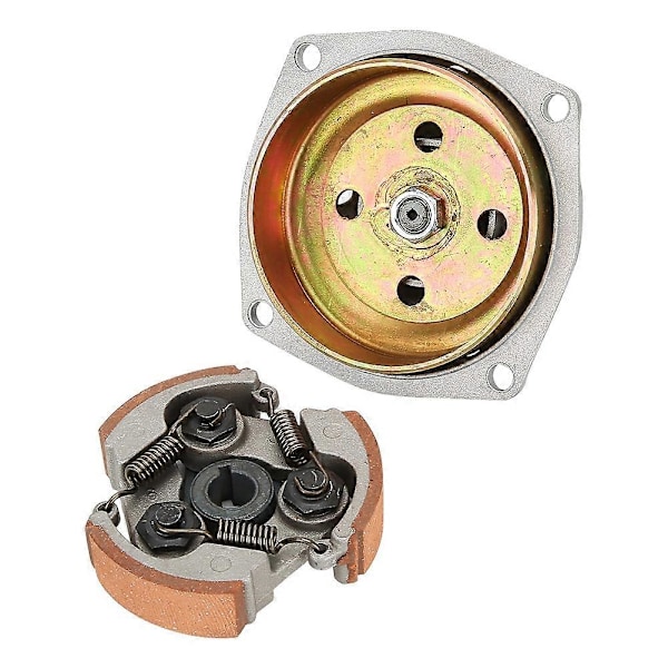 6T T8F Kopplingstrumma Klockhus + Platta Passar Mini Pocket Quad Dirt Bike ATV 47cc 49cc