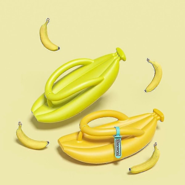 Muodikkaat banaaninmuotoiset pariflipflopit, pehmeät ja mukavat kotitossut sisäkäyttöön Fluorescent Green 36 37
