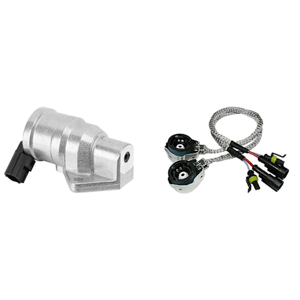 1 kpl Zm01-20-660 Zm0120660 Tyhjäkäynnin Ilmansäätöventtiili & 2 kpl Xenon Polttimon Sovittimet Johdinsarjan Liitin