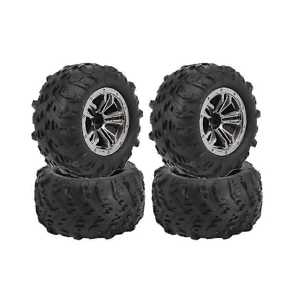 4kpl 80x45mm Rengas Pyörä Xinlehong Q901 Q902 Q903 9130 9136 9137 9138 1/16 Rc Auto Varaosa