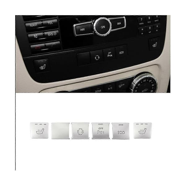 Auton konsolin CD-paneelin ilmastointipainikkeen tarra X204-lisävarusteille (d)