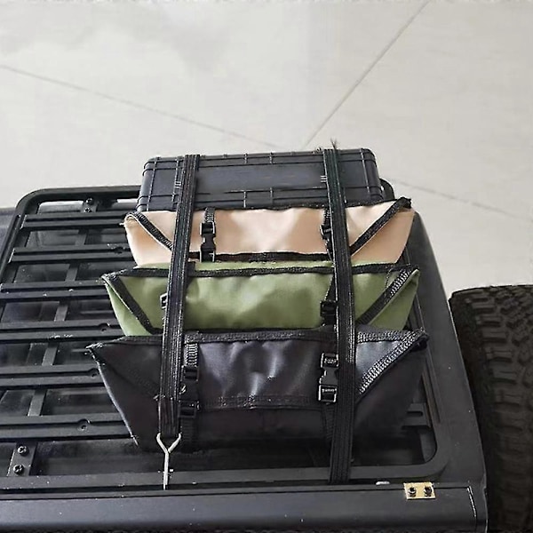 Takväska Solskydd Markis Regnskydd Draglina Flagga Dekoration För 1/10 Rc Crawler Bil Axial Scx10 9004