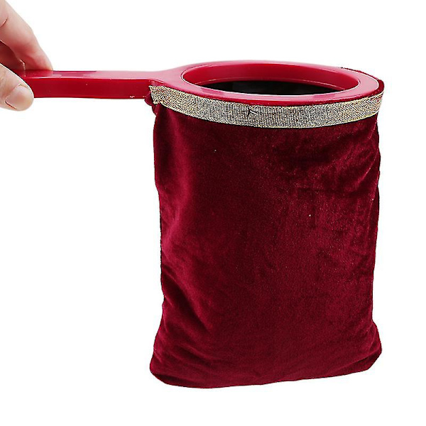 Kaksikerroksinen Qiankun-pussi, esitystarvikkeet, 1. kesäkuuta lastenpäivälahja, taikatarvikkeet Burgundy