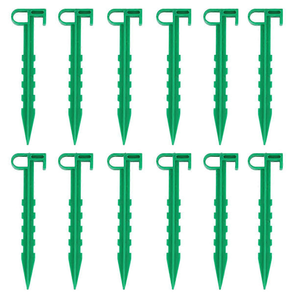 20 st Plast Nya Tältpinnar Tält Markis Fasta Peggar Användbara Tält Spik Tillbehör Hållbara Tältspikar för Utomhuscamping Trädgård (10 st 14cm Pinnar)