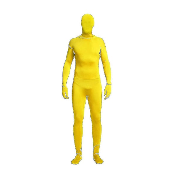 Koko Vartalon Unisex Spandex Stretch Aikuisten Zentai-asu Katoava Mies -body Hk Yellow 140CM