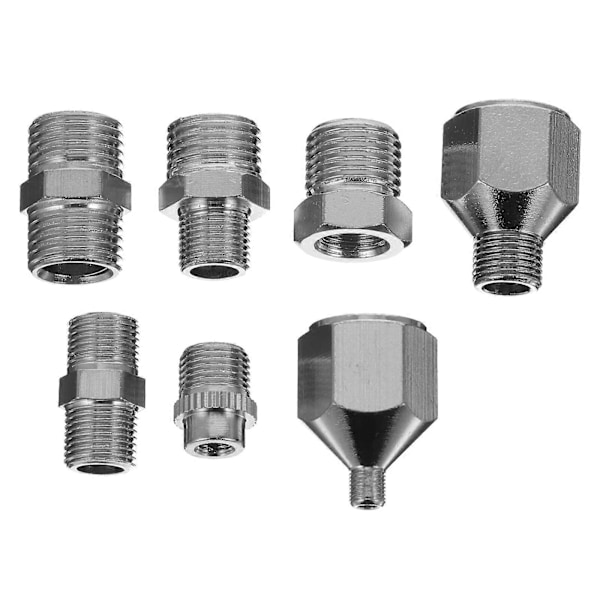 1 Sett/7 stk. Airbrush Adapter Hurtigkobling Koble fra Kobling for Airbrush Slange