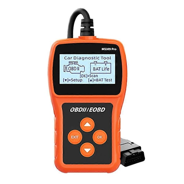 Ms309pro Obd2 Scr Auton Vikakoodin Moottorin Tarkastaja 2,4 Tuuman Lcd-näytöllä