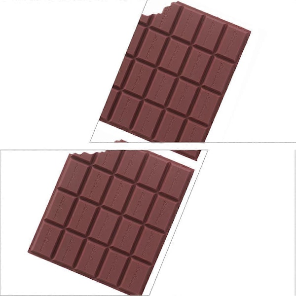 2 stk. Duftende chokoladeformet side notesbog lomme memo