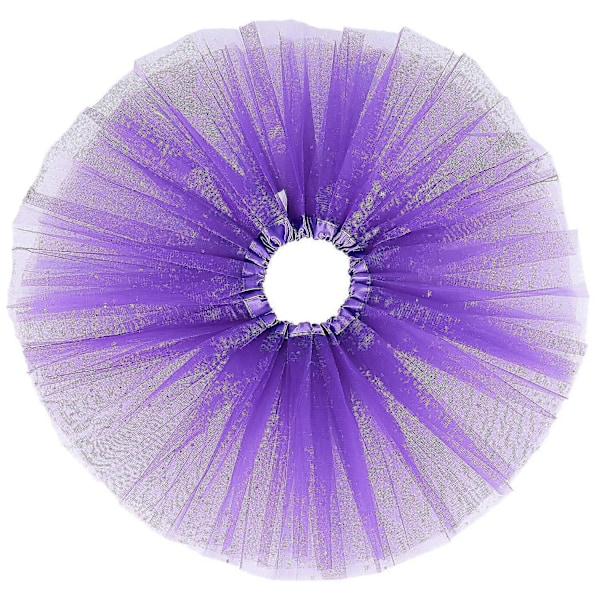 Kläder Paljetter Underkjol Balett Fluffig Tutu Lila