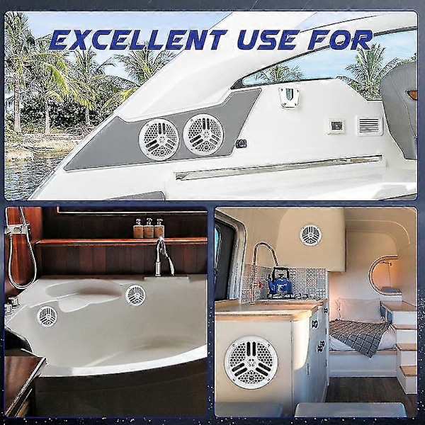 Subwoofer Høyttaler Marine Vanntett Høyttaler Båt Utendørs Høyttalere Spa Basseng Atv Golfbil Yacht Motorsykkel