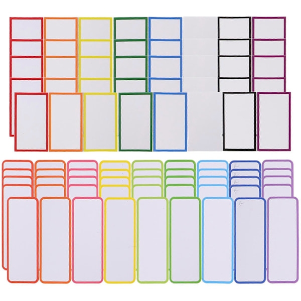 67 stk. Magnetiske tør-slet-etiketter Magnetiske memoplade-tags Skrivbare magnettags til lager