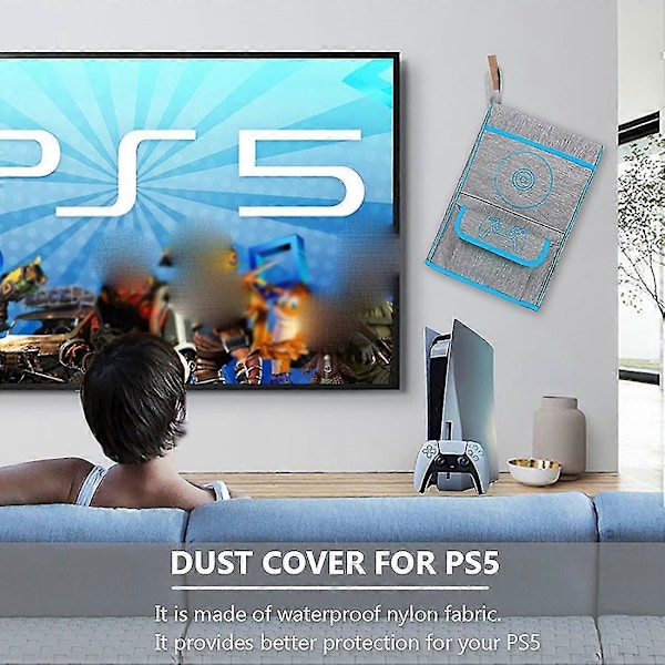 Multifunksjonell Støvbeskyttelse Oppbevaringspose i Nylon for Ps5 Spillkontroller Bæreveske Beskyttende Hus