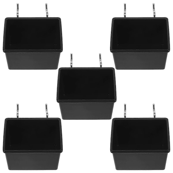 5 st Pegboard-lådor Butik Pegboard Förvaringslådor Garage Butik Verktygslådor Vägg Pegboard Organiserare