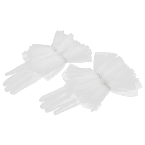 1 par bröllopshandskar Mesh Brudhanskar Brudklänningshandskar Bröllopstillbehör