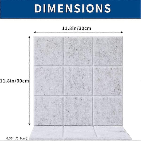 12 stk. - Acoic Paneler R Fliser, lydpaneler 9 Mesh Pin Boards, acoic For S
