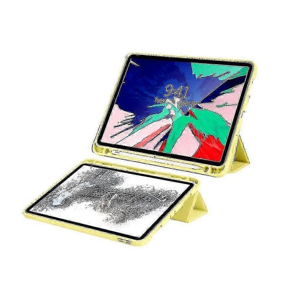 Juleetui til Ipad Pro 11 tommer, stærkt magnetisk foldbart cover YELLOW