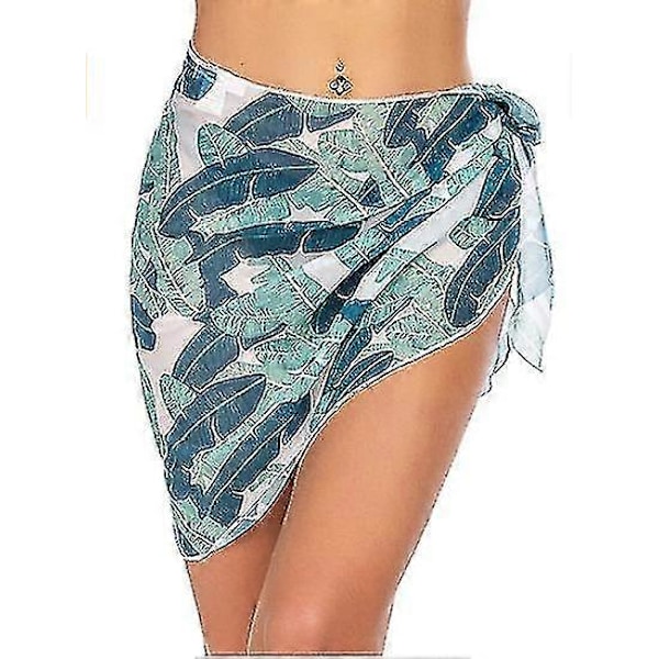 Strand Sarong Baddräkt Överdrag för Kvinnor Andningsbar Snabbtorkande Sarongkjol (Ruipei)