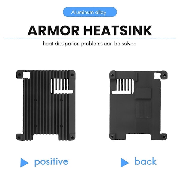 Til Raspberry Pi 4b 11mm Indbygget Køleplade/radiator P165-b Til Raspberry Pi 4 Model B & Pi 4 Expans