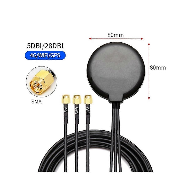 4g+wifi+gps - Antenne 5/28dbi Høy Gain Utendørs 3-i-1 Kombinert Antenne Ran S