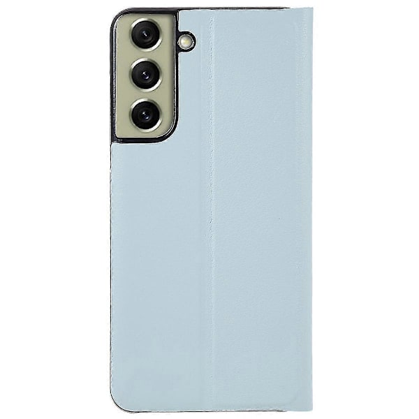 For Samsung S21 Fe Fjerde Generasjon Stativ Lærveske Light blue Style F Samsung Galaxy S21 FE