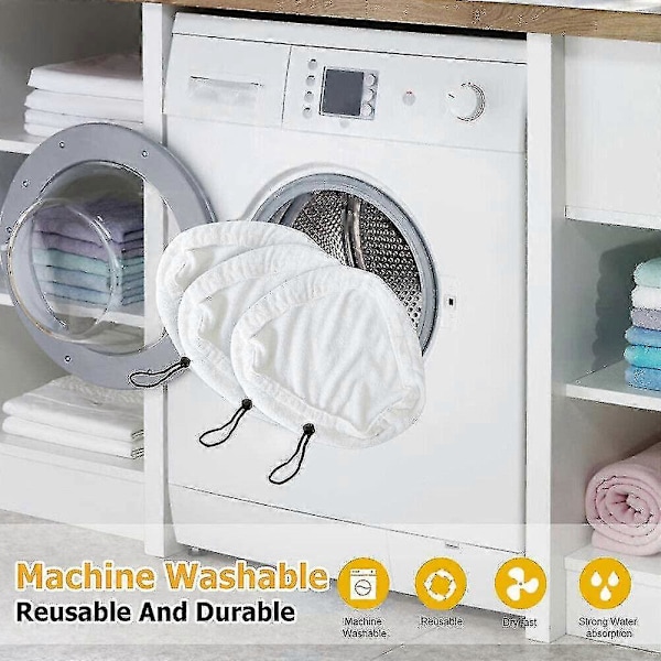 6 kpl Mikrokuituhöyrymopin Puhdistuspehmusteet Vaihtohöyrymopille Yhteensopiva H2o X5 H20 Pesu