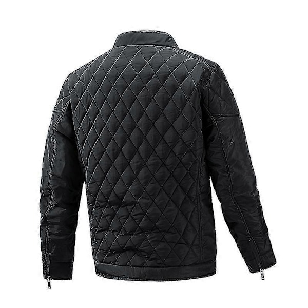 Ny Vinterjacka Herr Varm Ytterkläder Mode Rutiga Jackor Kappa Herr Sta Khaki 4XL