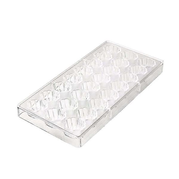 24 i 1 3D Snäckskalsform Polykarbonat Chokladform Bricka DIY Bakverktyg
