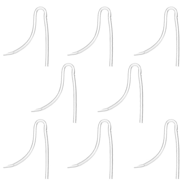 8 st Förformade BTE Hörapparatslangar Öronmussla PVC-slangar Hörapparatsförstärkare Ersättningsslangar