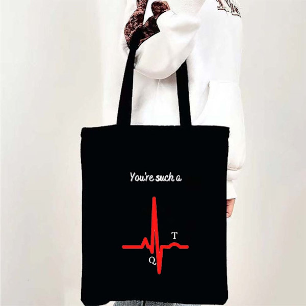 Medicin Sundhed Hjerte Hjerne Læge Sygeplejerske Medicinsk Kors Blomster Stetoskop Mænd Kvinder Skuldertaske Lærredstasker Shopping Håndtasker style 10