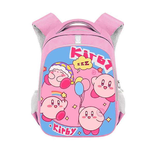 Kirby Barnryggsäck Pojkar Ryggsäck Tecknad Anime Student Bokväska Barn Flickor Skolväska Barn Knapsack Födelsedagspresent Kirby-4