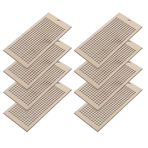 8 stk. Træ Broderi Bogmærker DIY Træ Bogmærker Blank Bogmærker
